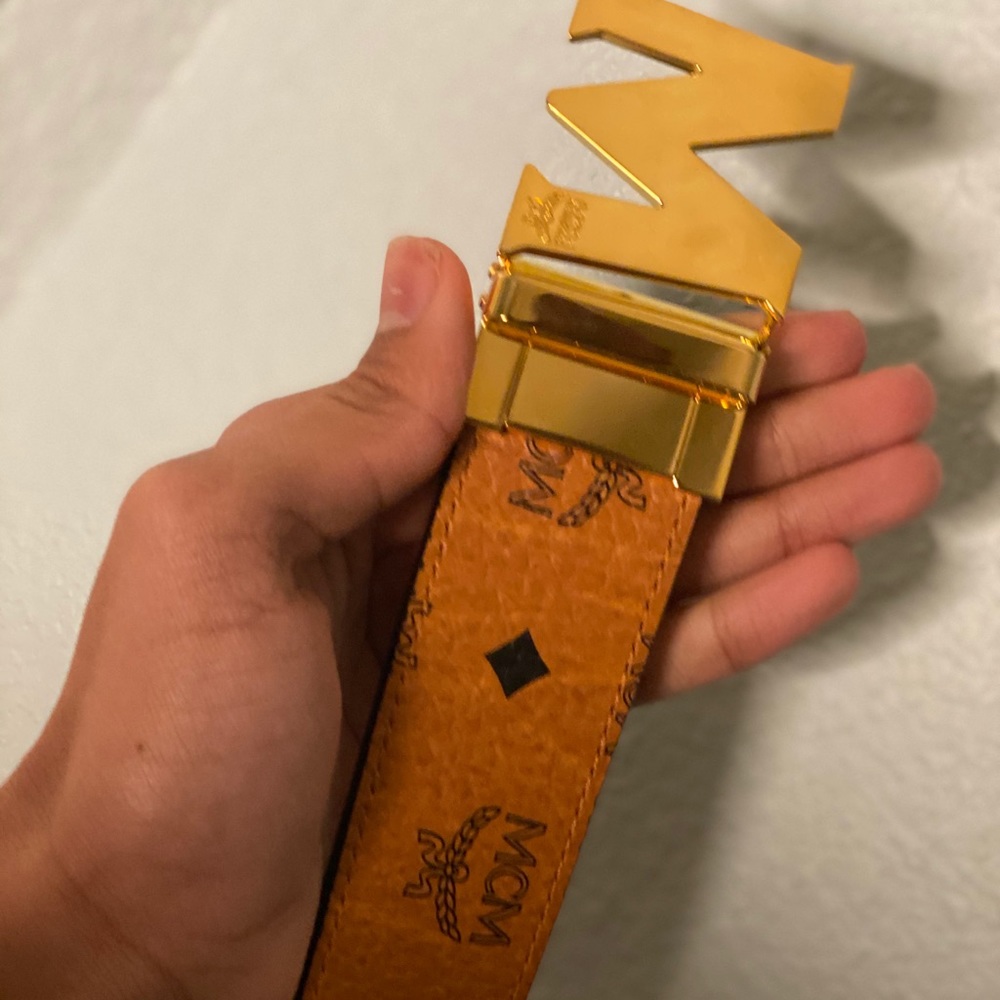 MCM Belt Brown and Red 34-32